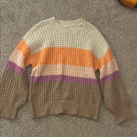 Target (universal threads) colorful striped sweater! - Picture 2 of 5